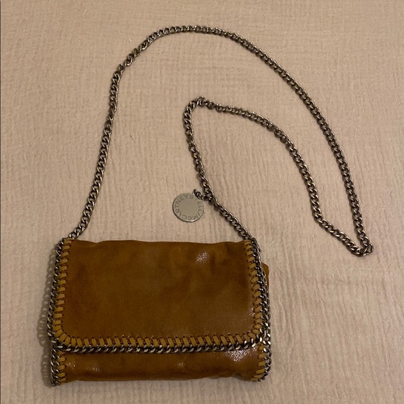 Stella McCartney Brown Crossbody with Chain Detail
